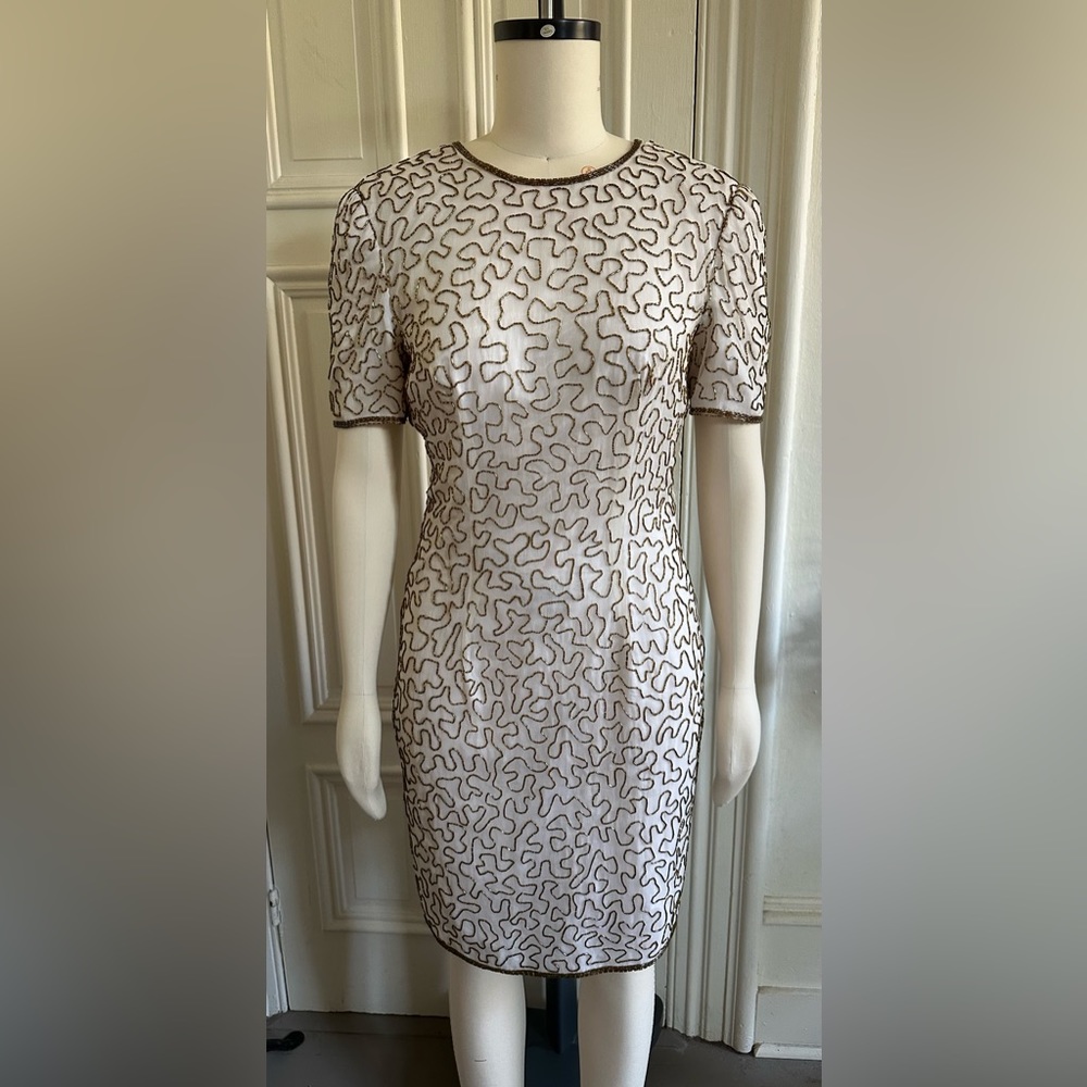 Vintage Silk Beaded Dress